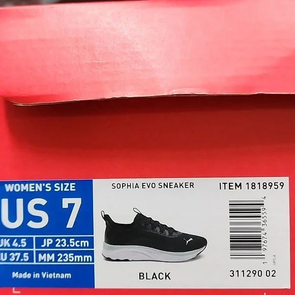 Puma Women's Softride Black Mint Green Sophia Evo Running Sneaker Shoes Sz 7 NWT - Picture 7 of 7